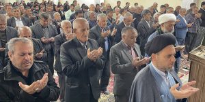 اقامه نماز عید فطر در نخستین روز بهار در چیتاب