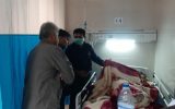 عیادت فرماندار چرام از مصدومان تصادف خودرو زائران اربعین حسینی در بیمارستان امام خمینی (ره)دهدشت