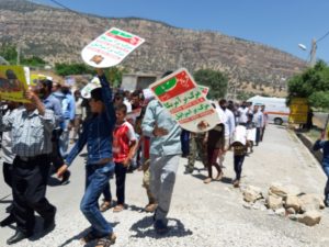 ندای مرگ بر استکبار در سرفاریاب طنین اندازشد(تصاویر)