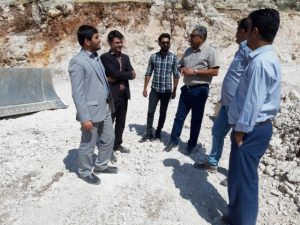 بخشدار سرفاریاب به همراه رئیس راه و شهرسازی چرام از واریانت آب حیات بازدیدکردند