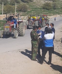 سومین  مرحله ضدعفونی سطح شهر سرفاریاب  انجام شد