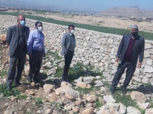 بازدید فرماندار به همراه معاون عمرانی و برنامه ریزی ازروستای تنگ مو بخش مرکزی