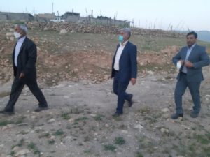بازدید میدانی فرماندار چرام به همراه بخشدار مرکزی از روستای القچین علیا