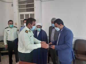 به مناسبت فرارسیدن عید سعید فطر صورت گرفت : دیدار و تجلیل فرماندار و بخشدار مرکزی چرام  از فرمانده انتظامی شهرستان