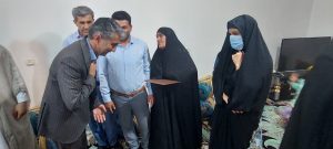مدیروپرسنل جهاد کشاورزی کهگیلویه باخانواده شهدا دیدار کردند