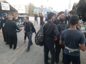 پذیرایی موکب سادات امام زاده علی ع از زائران اربعین حسینی ۱۴۰۲در کربلای معلی