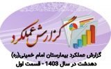 گزارش عملکرد بیمارستان امام خمینی(ره) دهدشت در سال ۱۴۰۳- قسمت اول